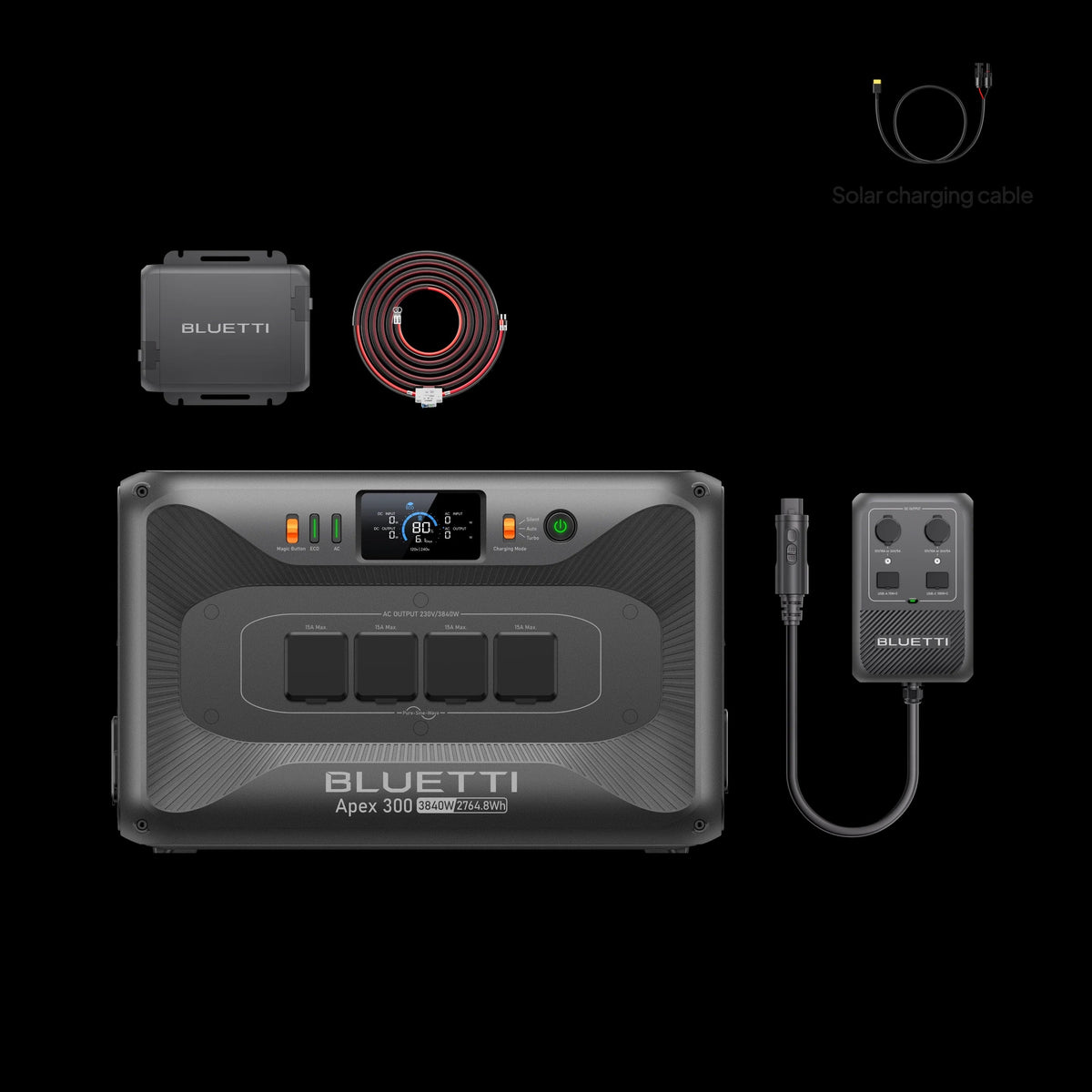 Bluetti Apex 300 + Charger 1 + Hub D1 Bundle (2764.8 Wh, 3 840 W)