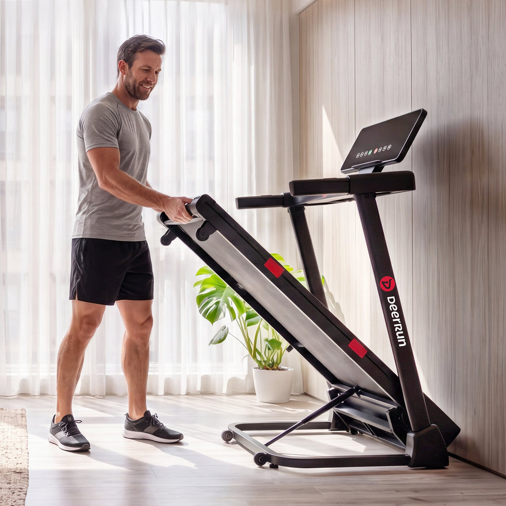 DeerRun Apex Base 1 Stronger Cardio 15% Auto Incline Treadmill