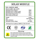 380W 12V Fixed Monocrystalline StarPower Solar Panel