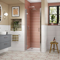 Forge 8mm Glass Recessed Hinged Shower Door
