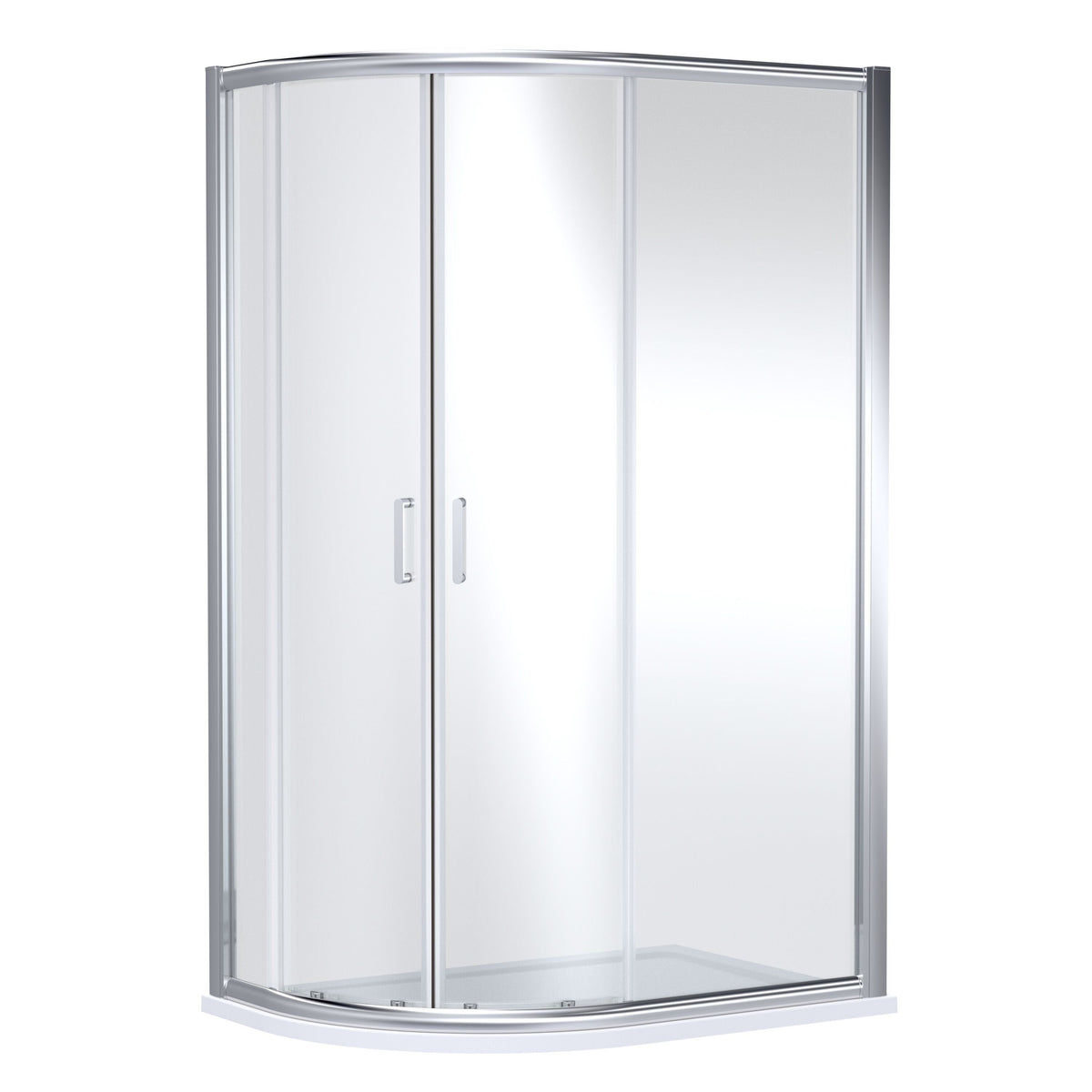 Forge Two Door 8mm Glass Offset Quadrant Shower Enclosure