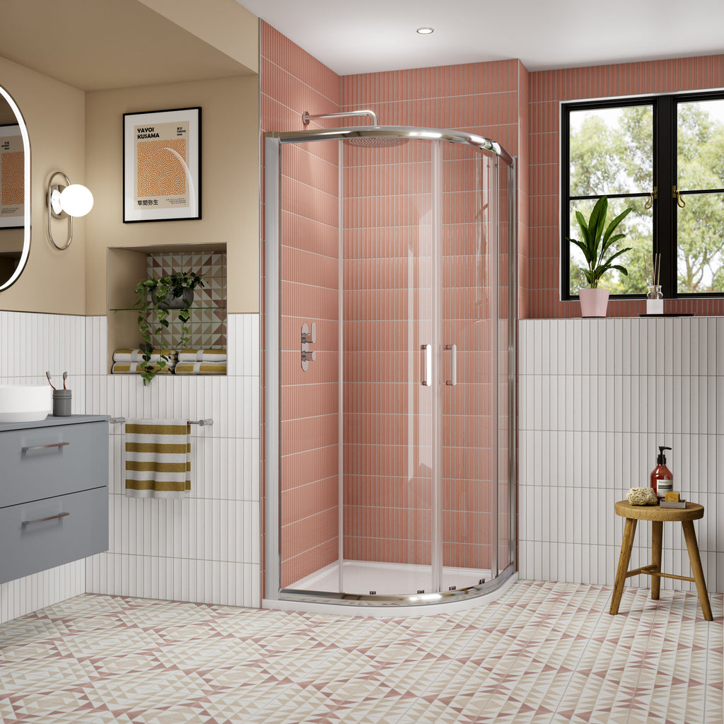 Forge Two Door 8mm Glass Quadrant Shower Enclosure