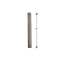 4-inch steel downrod for fandelier in brushed nickel