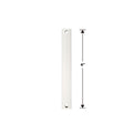 dimensions of Steel Fandelier Downrod | Fan Extension Rod | Matte White