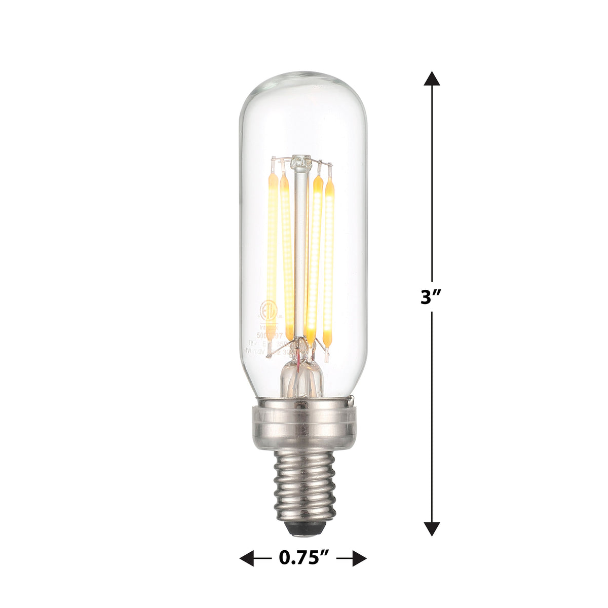 4 Watt LED Vintage Style T6 Light Bulb