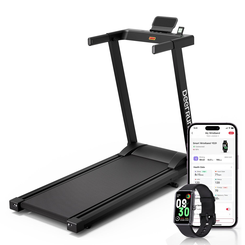 DeerRun A1 Pro Smart Foldable Treadmill with AI Coach