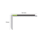 ASP - 62.5 x 35mm Tredsafe Non Slip Aluminator® Slimline PVC Stair Nosing