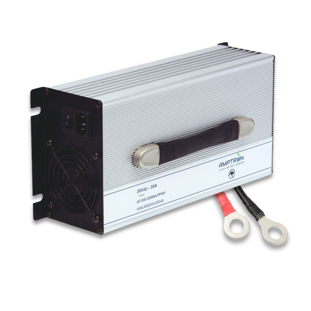 Amptron 36V 30A AC-DC Lithium LiFePO4 Battery Charger