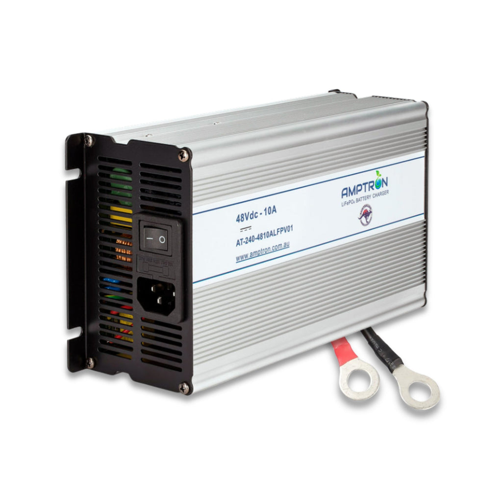 Amptron 48V 10A AC-DC Lithium LiFePO4 Battery Charger