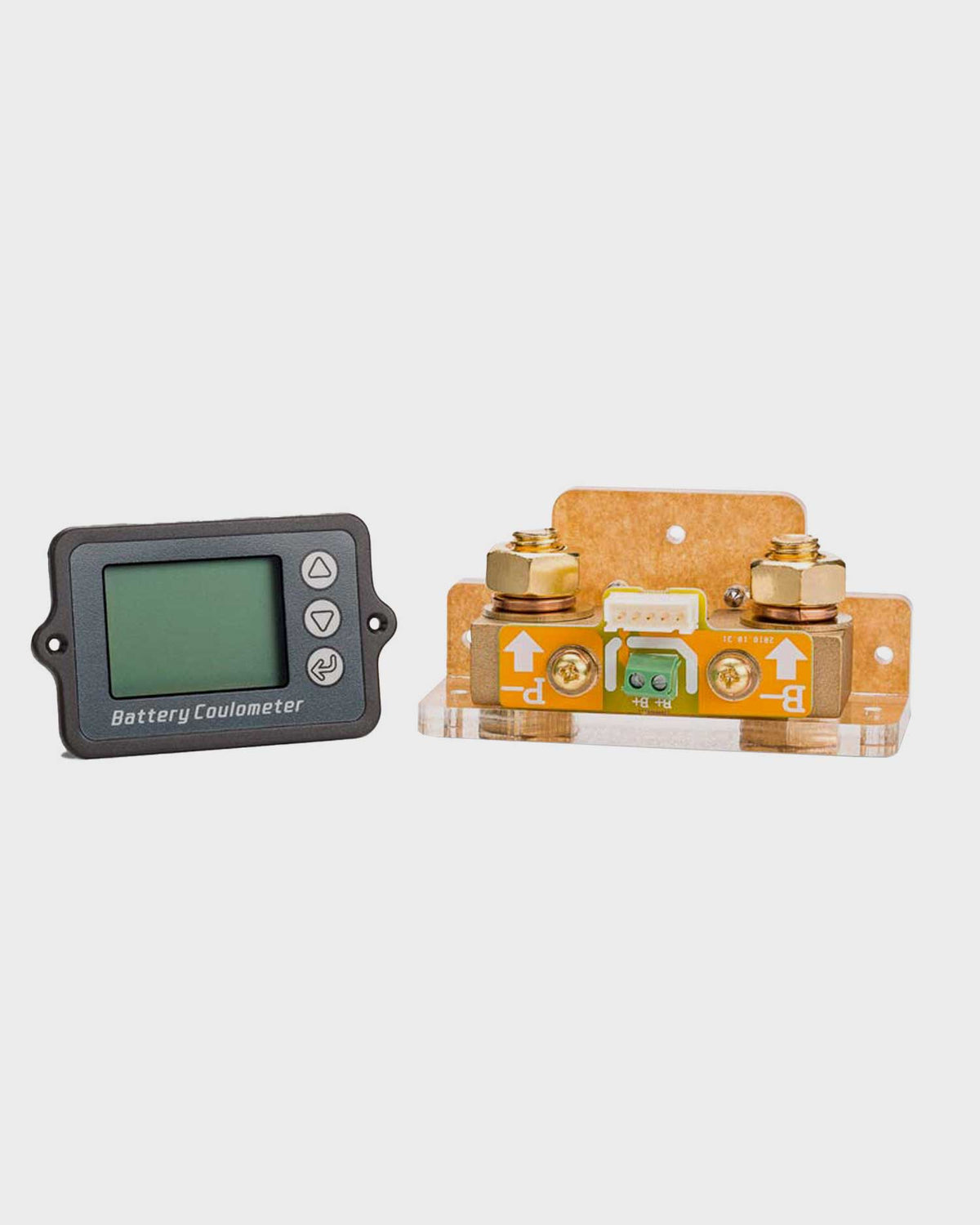 Amptron 100A Coulometer Battery Monitor with Shunt