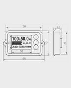 Amptron 100A Coulometer Battery Monitor with Shunt