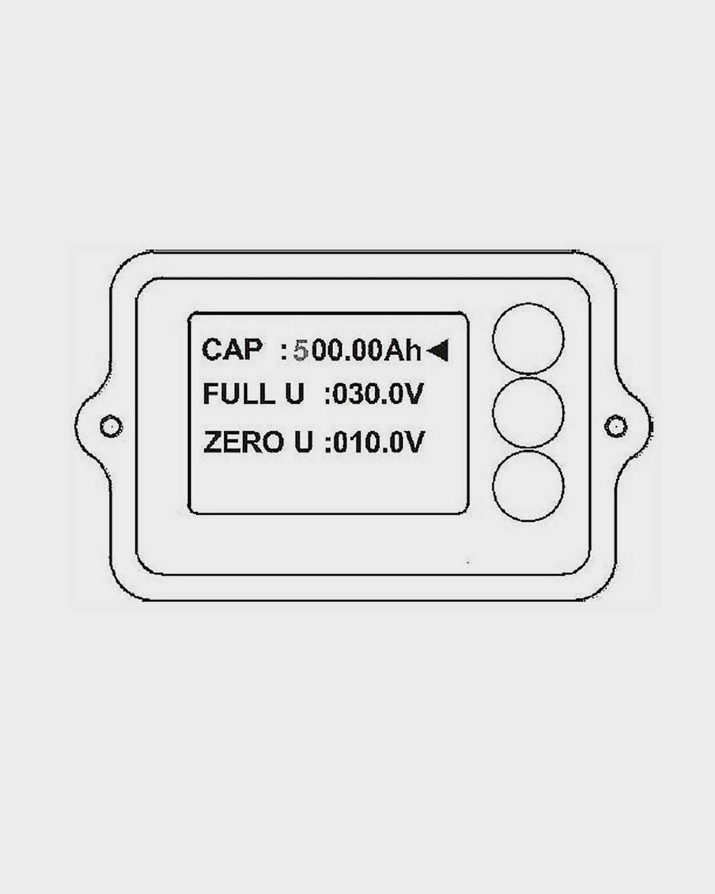 Amptron 100A Coulometer Battery Monitor with Shunt