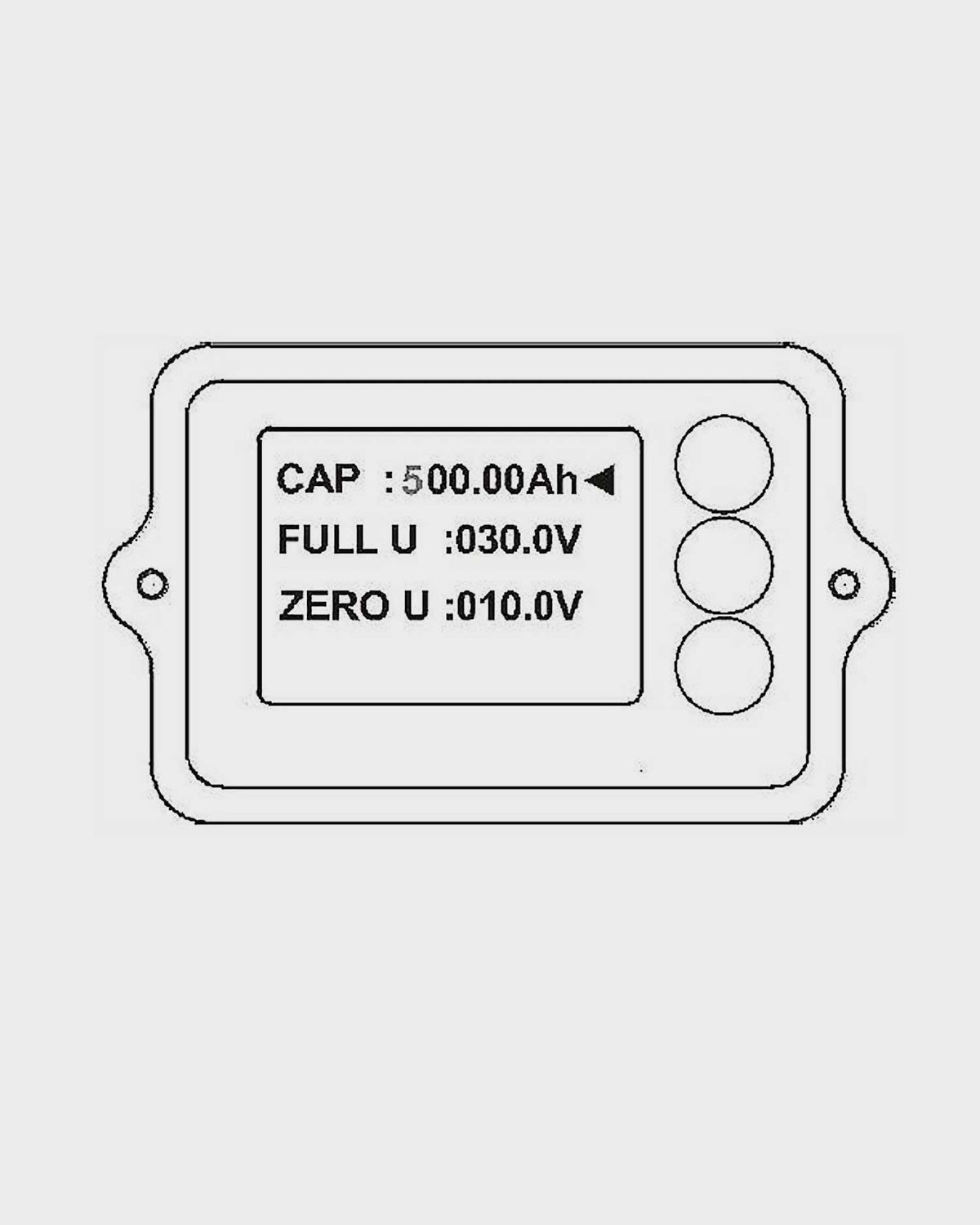 Amptron 100A Coulometer Battery Monitor with Shunt