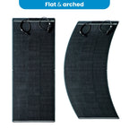 200W Semi-Flexible Perc-Shingled Solar Panel with ETFE Coating for Boats, 4WD & Mobility Vehicles