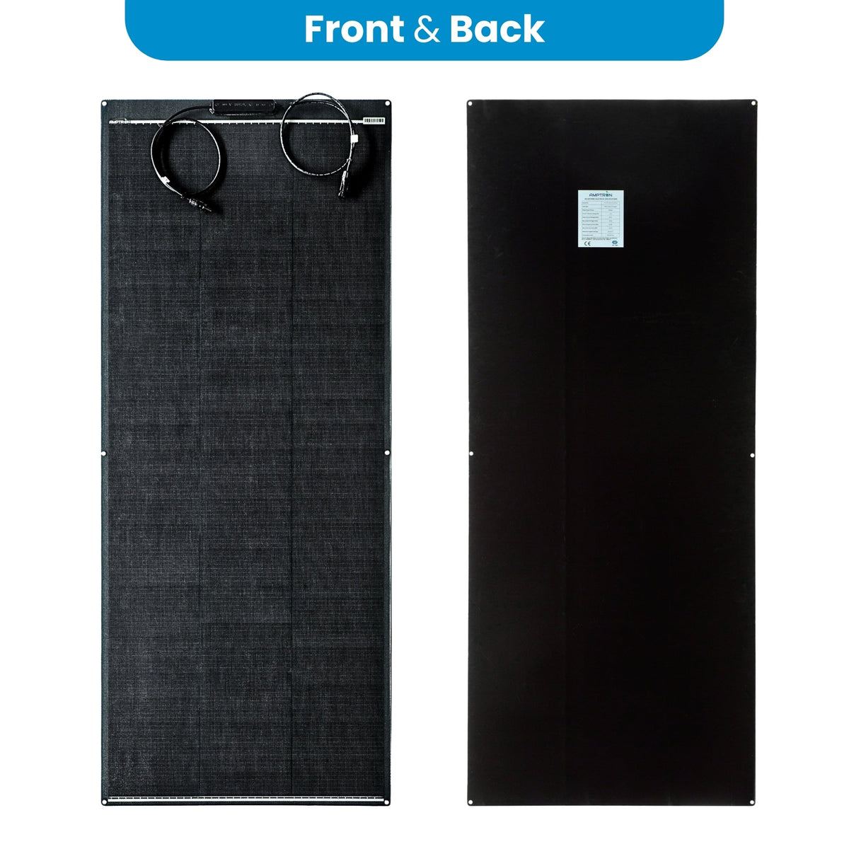 200W Semi-Flexible Perc-Shingled Solar Panel with ETFE Coating for Boats, 4WD & Mobility Vehicles
