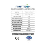 Amptron 150W 12V Rigid Glass Perc Shingled Solar Panel