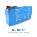 Amptron BluEdge 12V 100Ah Slimline Lithium LiFePO4 Battery 1,280Wh