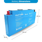 Amptron BluEdge 12V 105Ah Lithium LiFePO4 Aluminium Blade Battery 1,344Wh