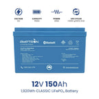 Amptron® 12V 150Ah LiFePO4 Deep Cycle Battery with Bluetooth - 1920Wh | BCI Group 31