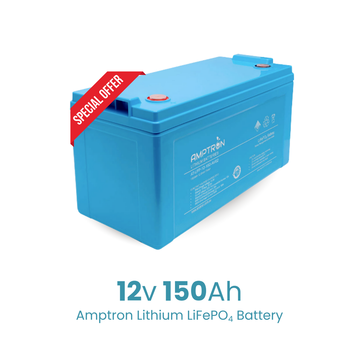 12V 150Ah 100A Lithium LiFePO4 LFP Battery