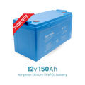 Amptron 12V 150Ah 175A IP65 Lithium LiFePO4 Battery