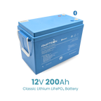 Amptron® 12V 200Ah LiFePO4 Deep Cycle Battery with Bluetooth - 2,560Wh