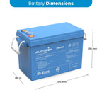Amptron BluEdge 12V 200Ah Smart Lithium LFP Battery
