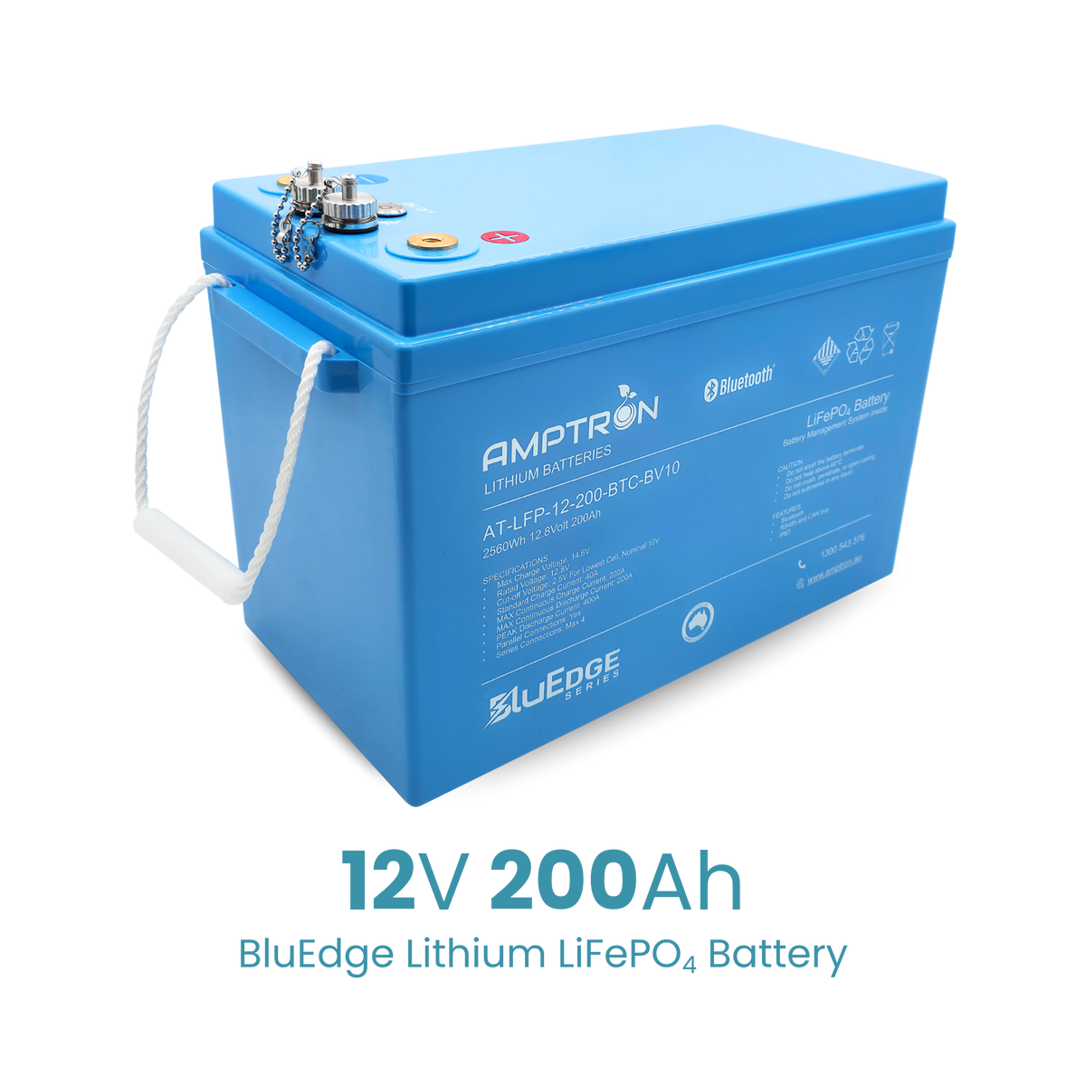 Amptron BluEdge 12V 200Ah Smart Lithium LFP Battery