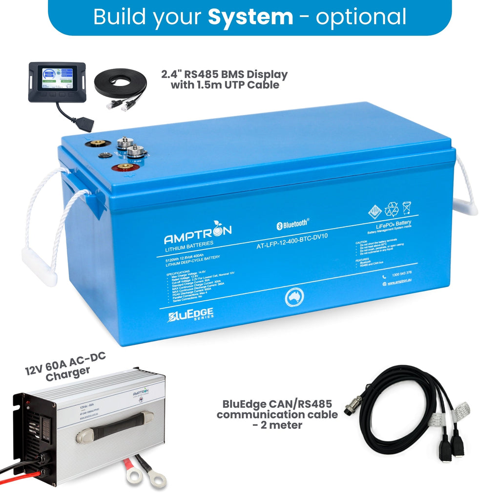 Amptron BluEdge 12V 400Ah Smart Lithium Battery