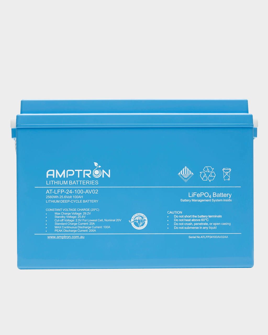 Amptron 24V 100Ah Compact Lithium LiFePO4 Battery