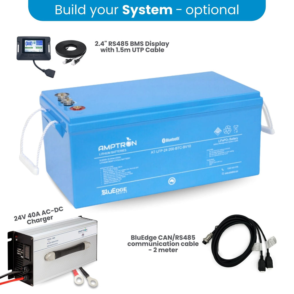 Amptron BluEdge 24V 200Ah Smart Lithium LiFePO4 Battery