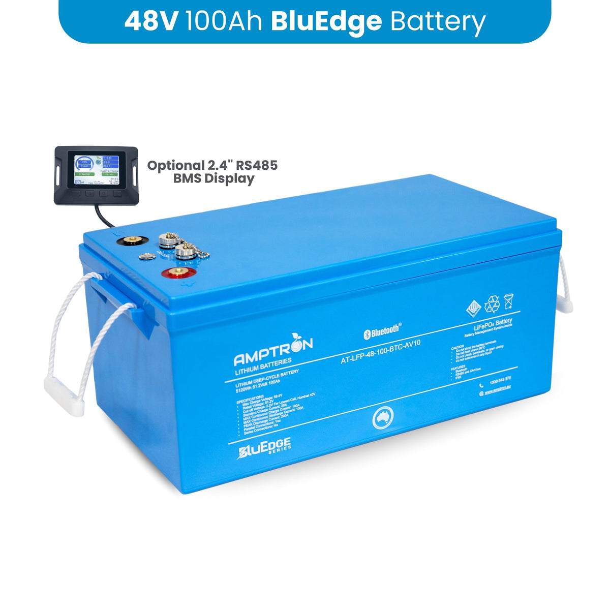 Amptron BluEdge 48V 100Ah Lithium LFP Smart Battery
