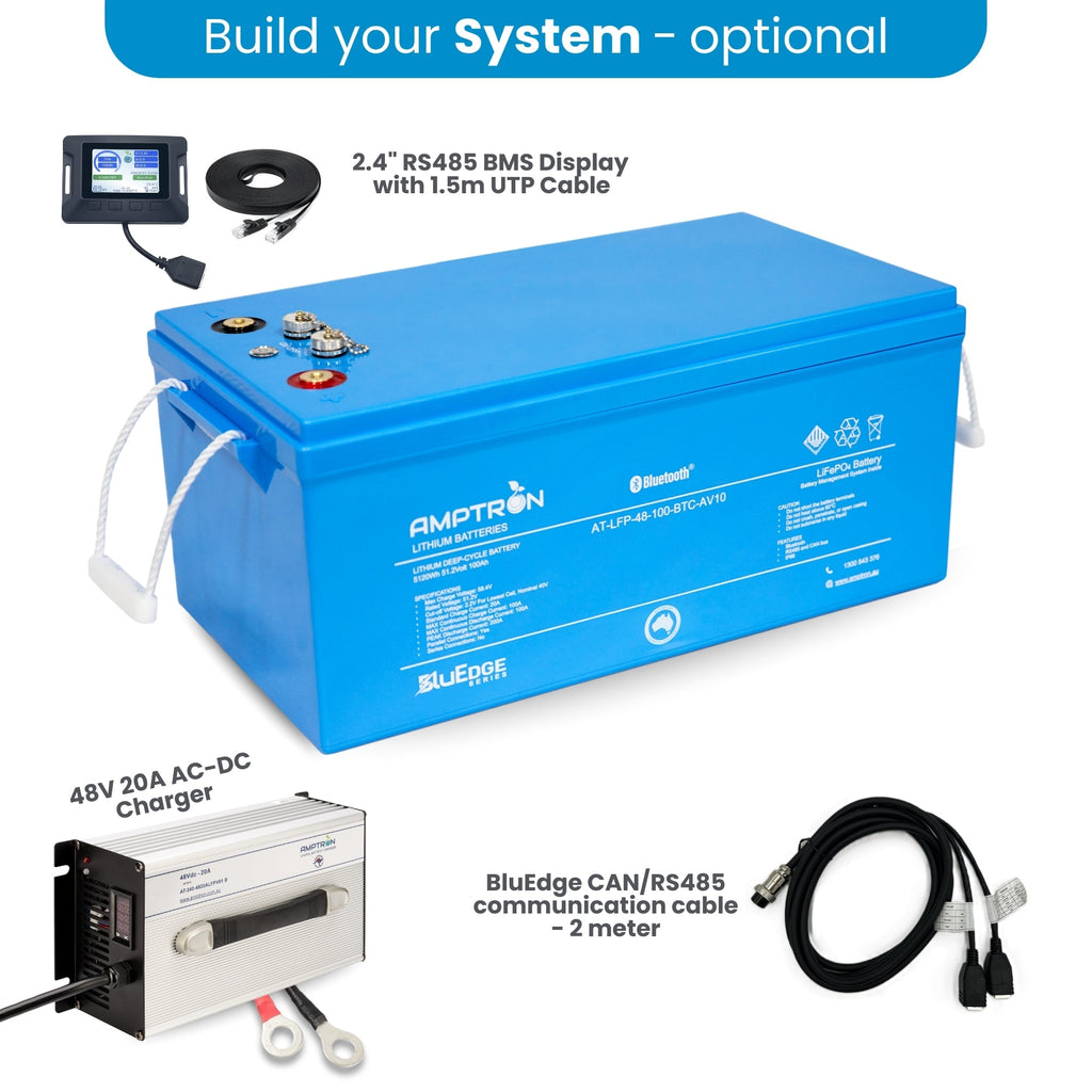 Amptron BluEdge 48V 100Ah Lithium LFP Smart Battery