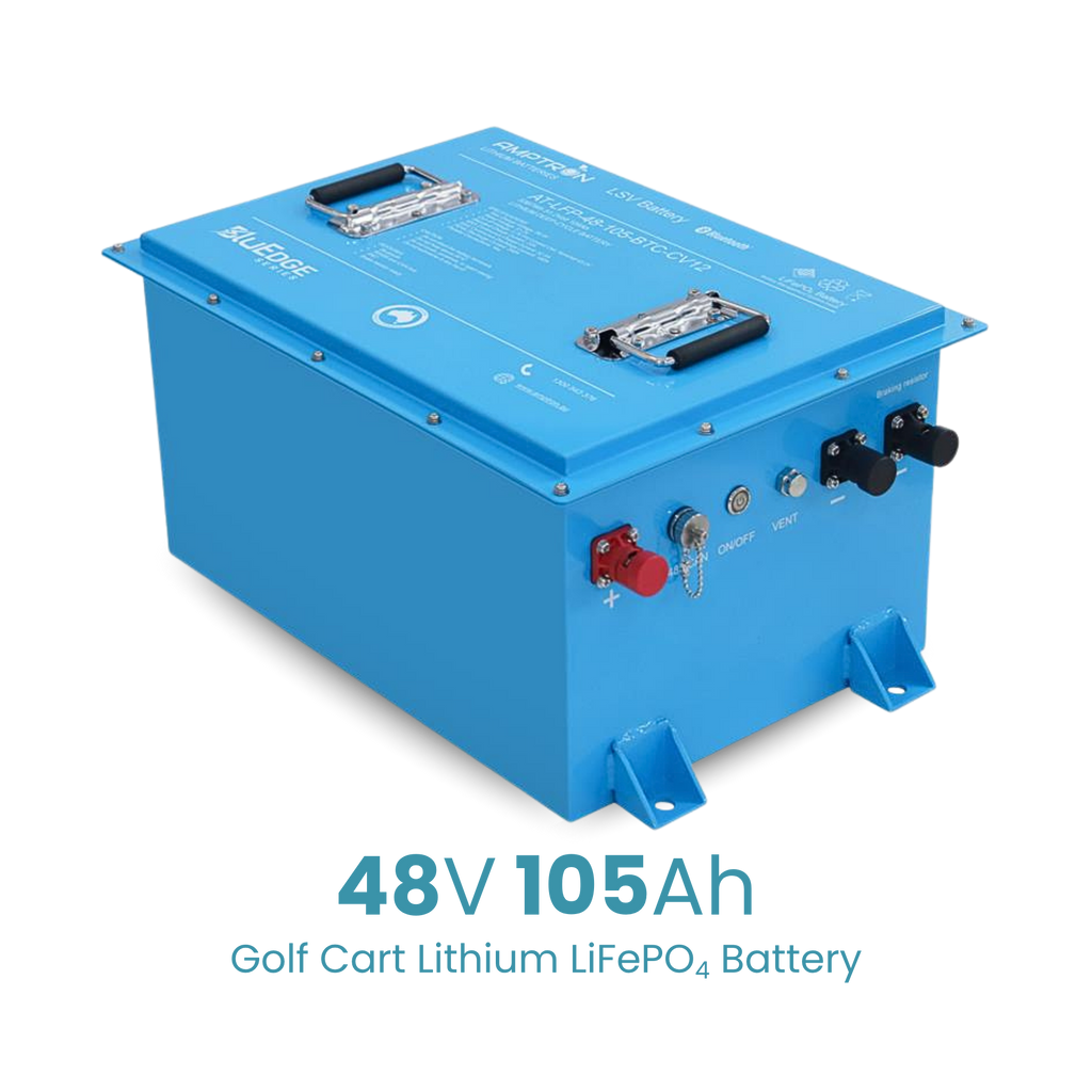 Amptron 48V 105Ah Smart Golf Cart LSV Lithium Battery