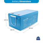 Amptron 48V 75Ah LiFePO4 Deep Cycle Battery - 3,840Wh