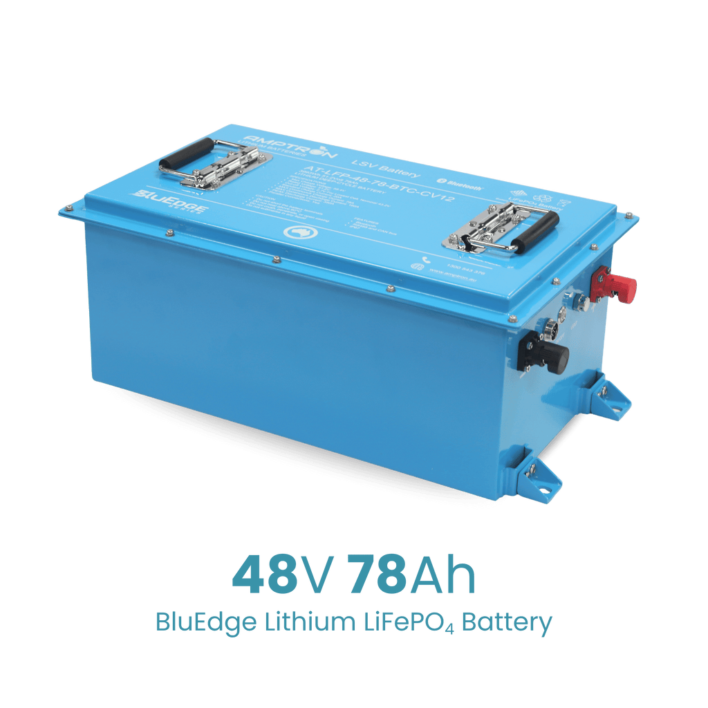Amptron BluEdge 48V 78Ah 160A Smart Golf Cart LSV Battery