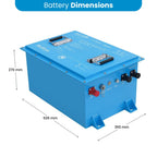 Amptron 48V 105Ah Smart Golf Cart LSV Lithium Battery