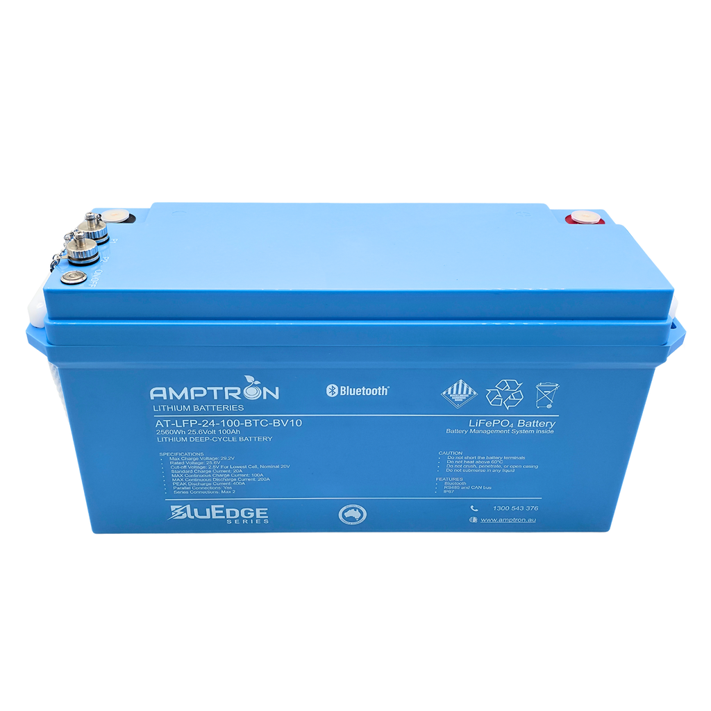 Amptron BluEdge 24V 100Ah Smart Lithium LiFePO4 Battery