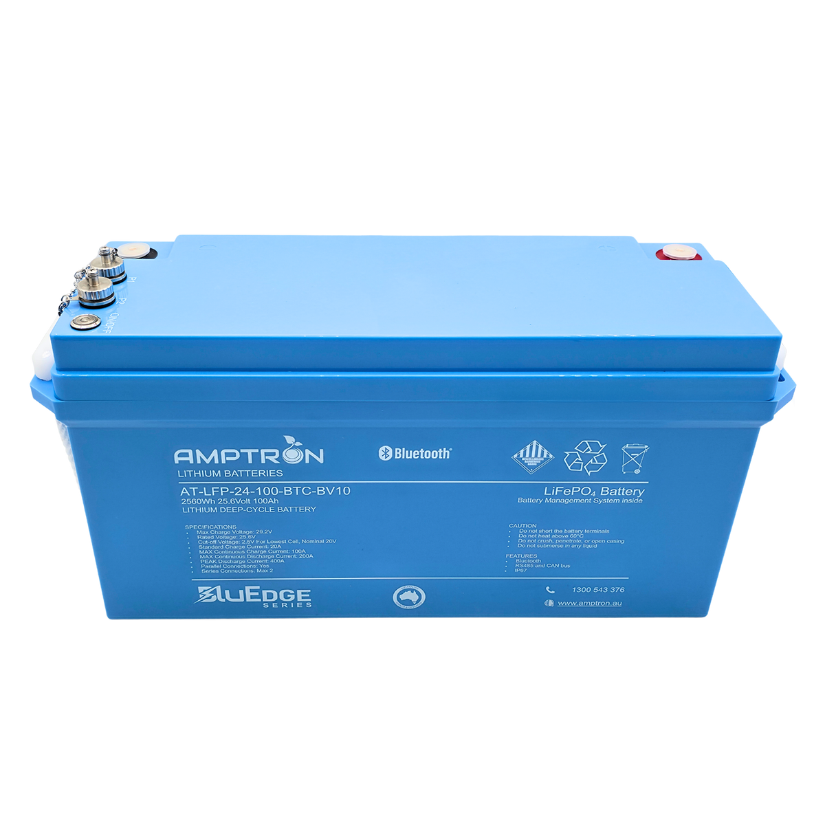 Amptron BluEdge 24V 100Ah Smart Lithium LiFePO4 Battery