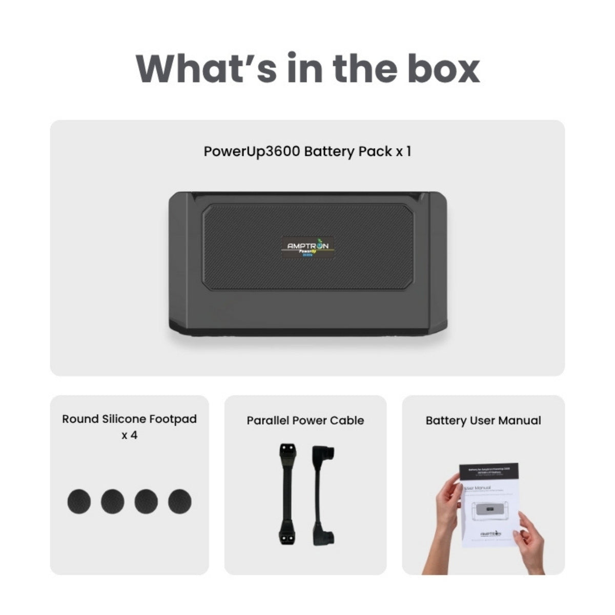 Amptron PowerUp3600 Extra Battery 3072Wh