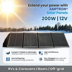 Amptron 200W Folding Lightweight Portable Solar Panel Blanket