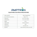 Amptron 200W Folding Lightweight Portable Solar Panel Blanket