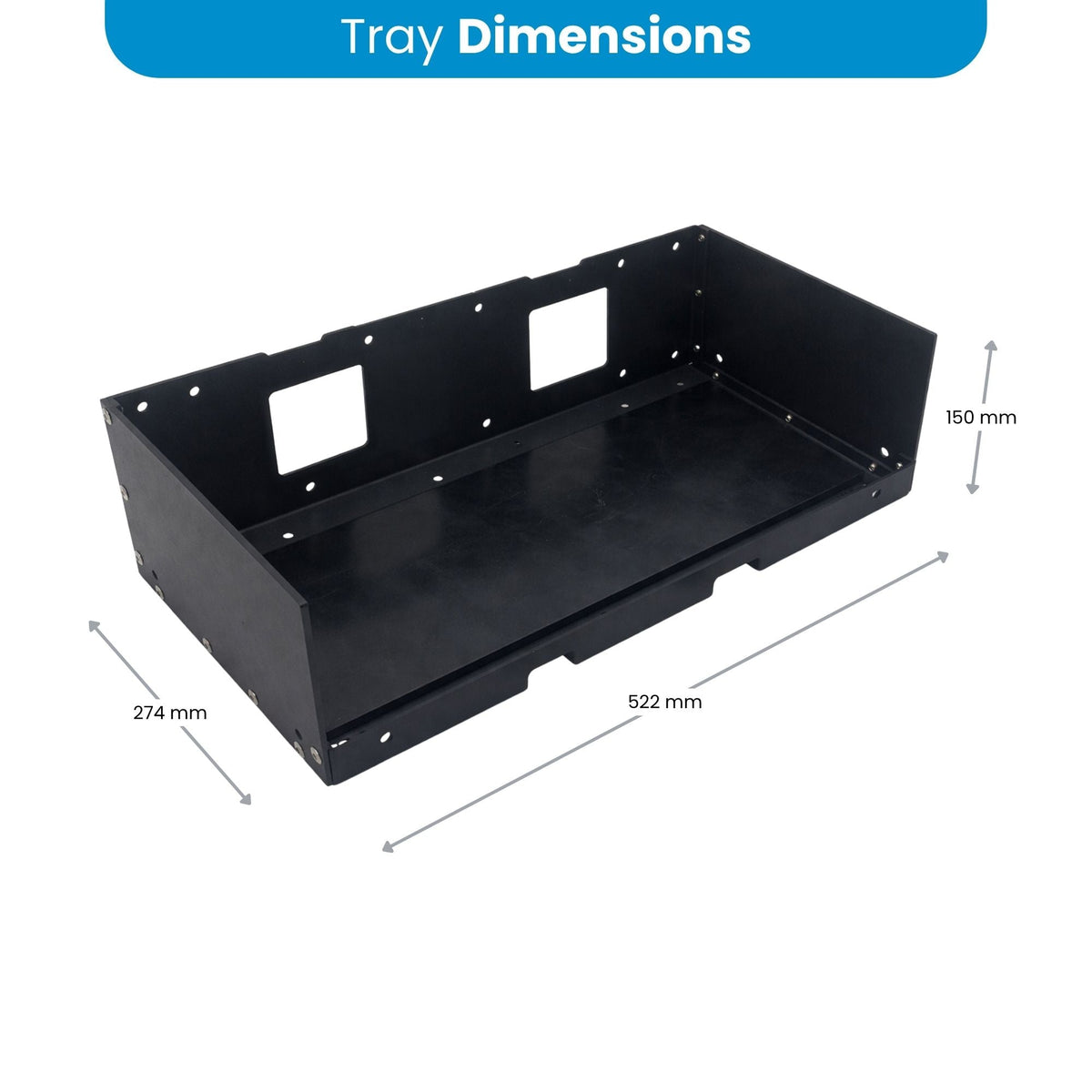Amptron Type E - HeavyDuty Mounting Tray for Amptron High-Capacity Batteries