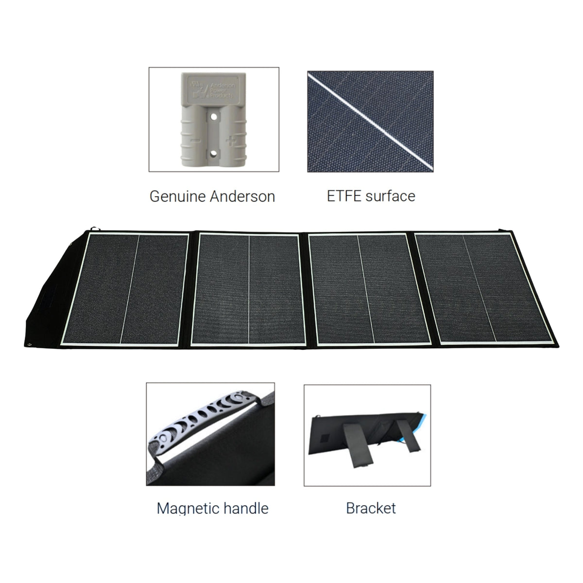 Amptron 200W Folding Lightweight Portable Solar Panel Blanket