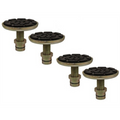 Atlas Set of 4 Single-Screw Adjustable Adapters, 1.5" Peg Size