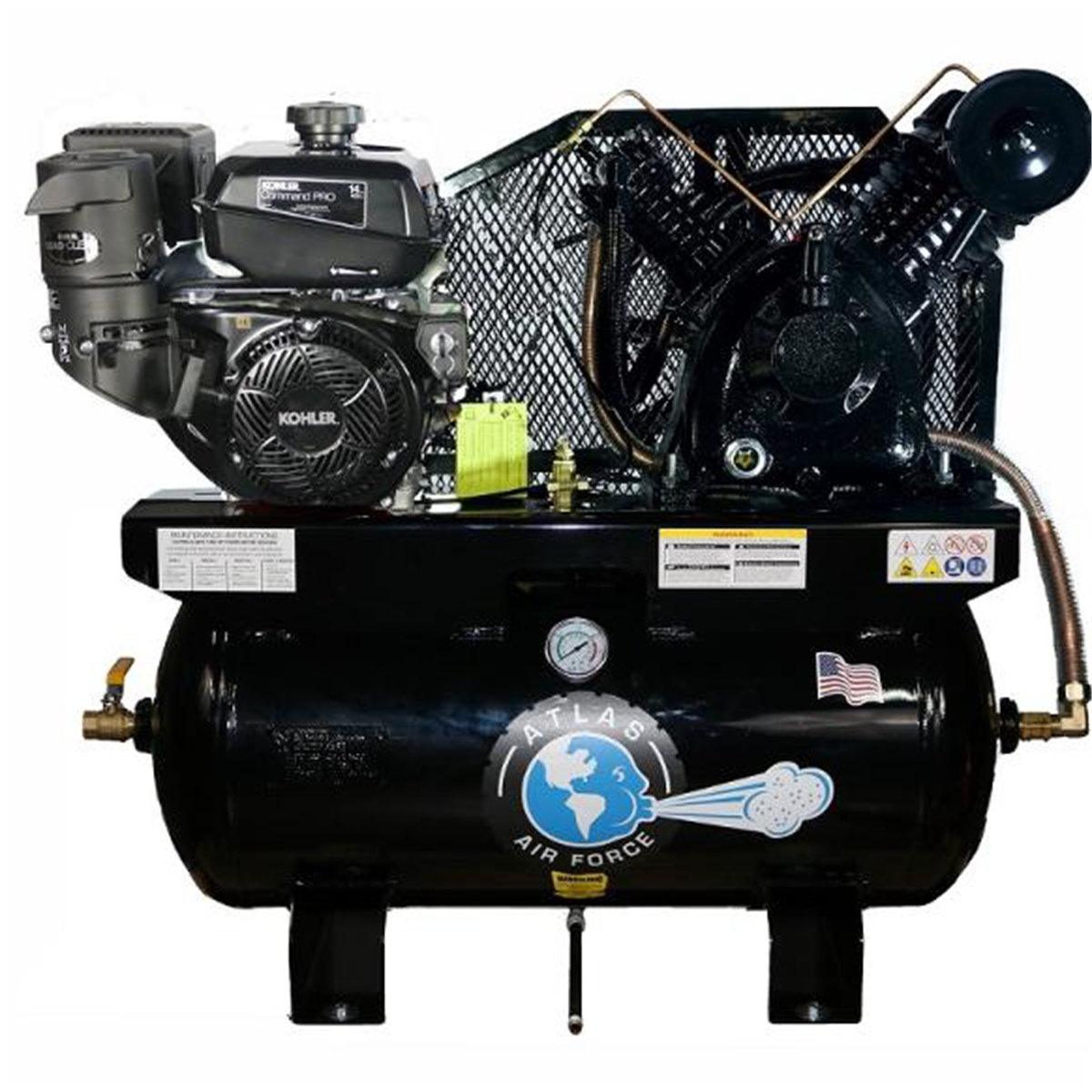 Atlas Air Force AF14 Gas 14HP 30 Gallon Air Compressor