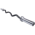 Attack Fitness Olympic EZ Curl Bar - Ceramic Coated Black