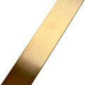 9.5mm x 3.2mm (3/8" x 1/8") Brushed Polished Brass Flat Bar