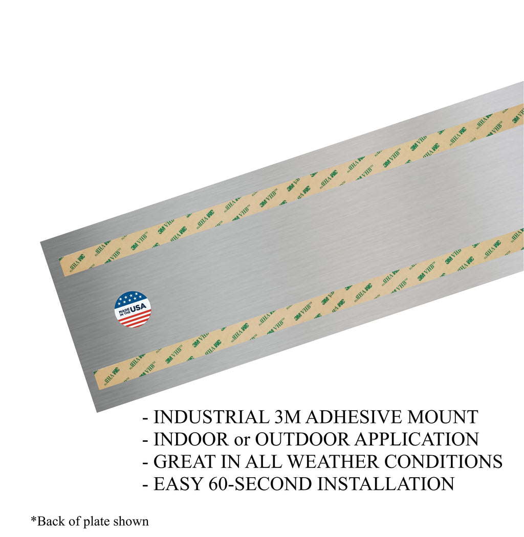 Johnson's Welcome Engraved Door Kick Plate - Premium Entrance Protection