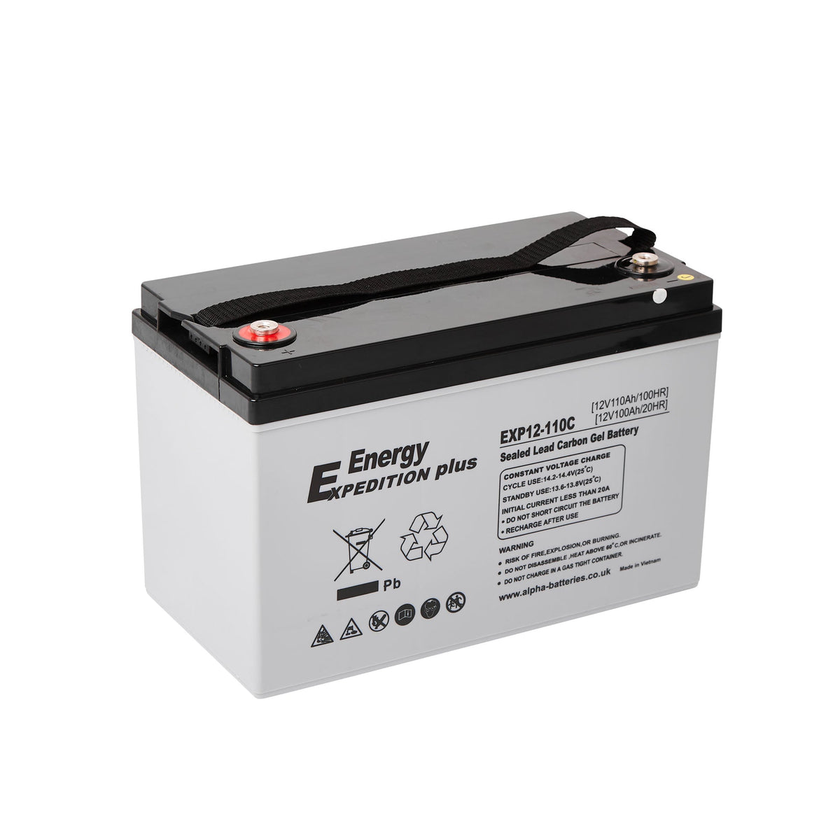 EXPEDITION Plus Ultra Deep Cycle Carbon GEL 12v 110Ah Battery